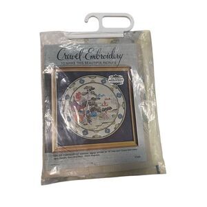 Elsa Williams KC600 Chinese Plate Oriental Landscape Needlecraft Crewel Kit